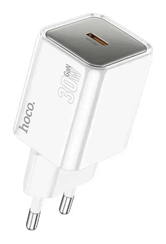 Адаптер питания сетевой Hoco N47 PD30W Type-C (белый)