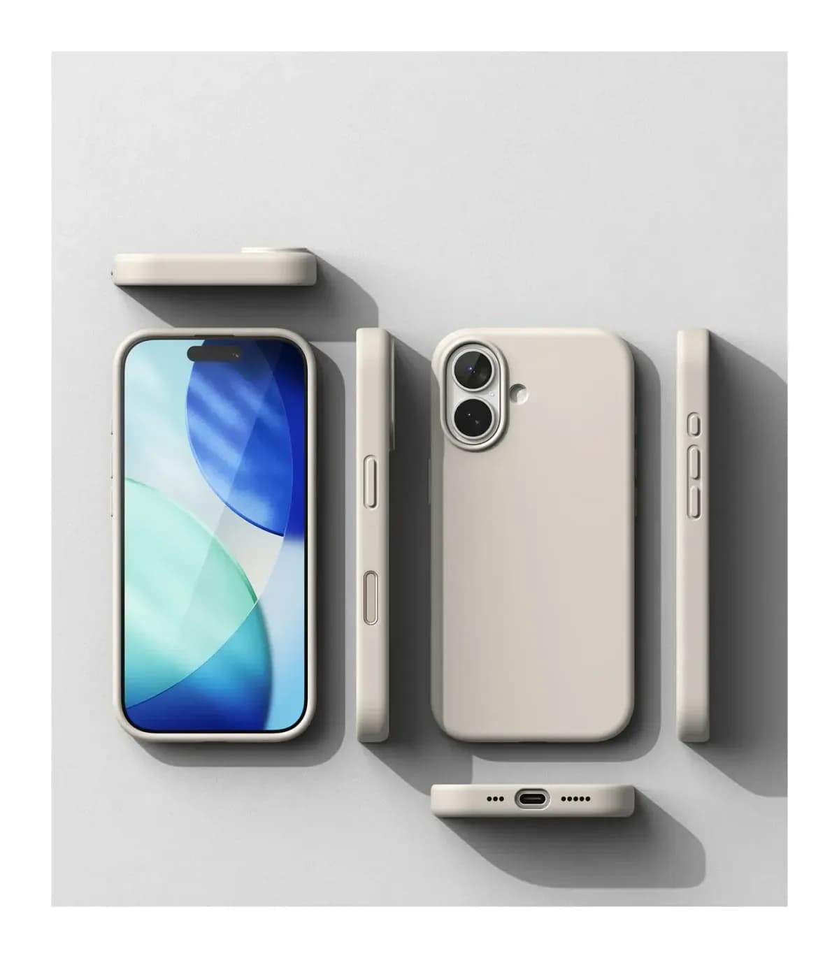 Чехол-накладка Ringke Silicone Magnetic для iPhone 17 (Stone)