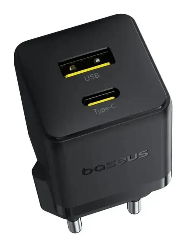 Зарядное устройство сетевое Baseus Palm C+U 30W EU / P1011160A113-01 (черный)