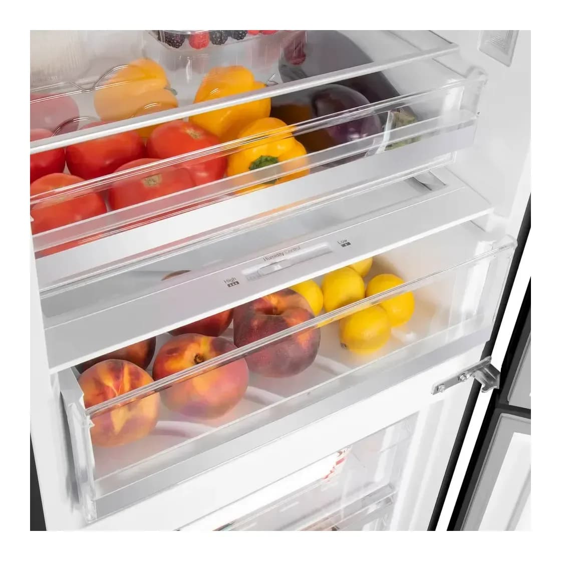 Холодильник с морозильником Maunfeld MFF200NFB Inverter