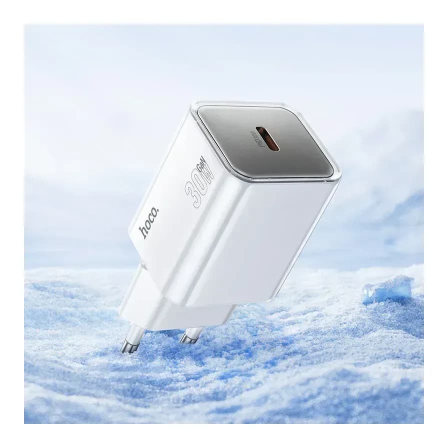 Адаптер питания сетевой Hoco N47 PD30W Type-C (белый)