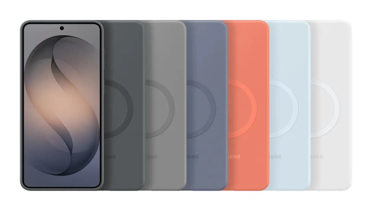 Чехол-накладка Samsung Silicone Magnet Case S26+ / EF-ES947COEGRU (коралловый)