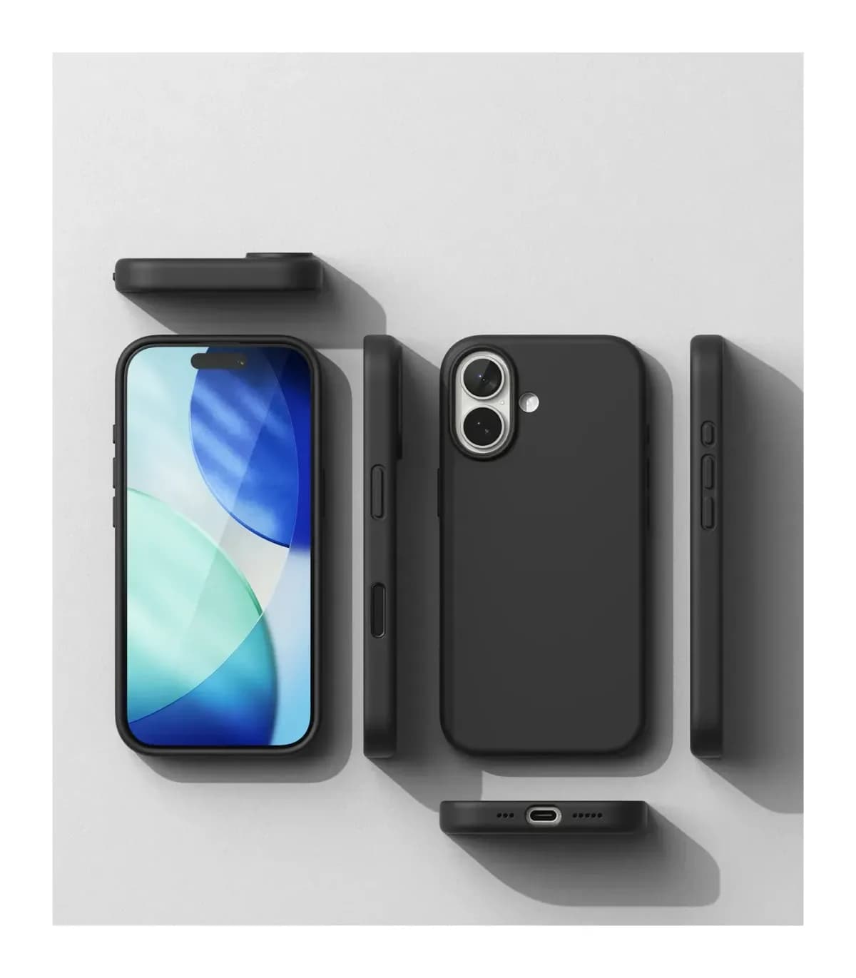 Чехол-накладка Ringke Silicone Magnetic для iPhone 17 (Black)