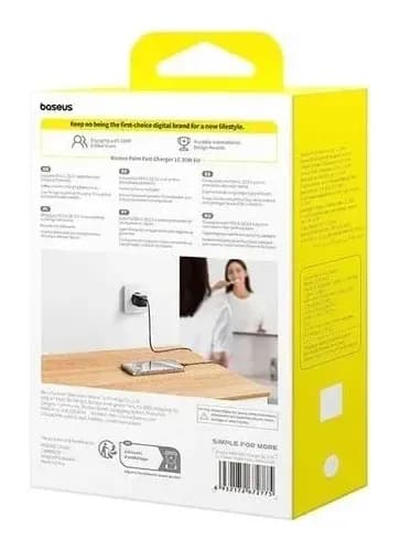 Адаптер питания сетевой Baseus Palm 30W EU / P10111605113-00 (черный)